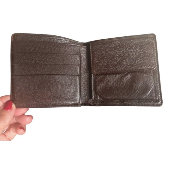 Louis Vuitton Damier Ebene Multiple Bifold Men’s Wallet Monogram Brown - Picture 3 of 6